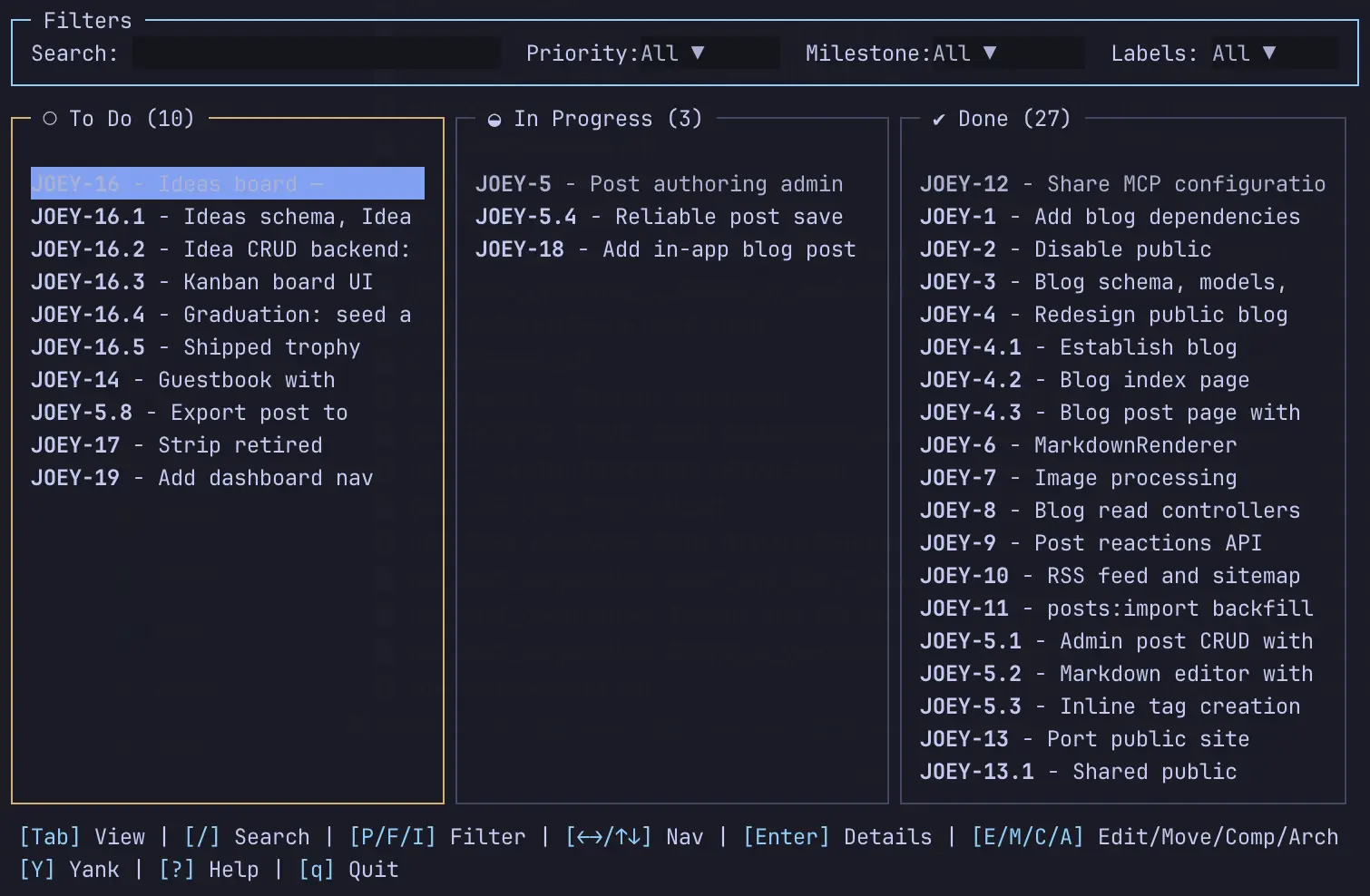 backlog screenshot